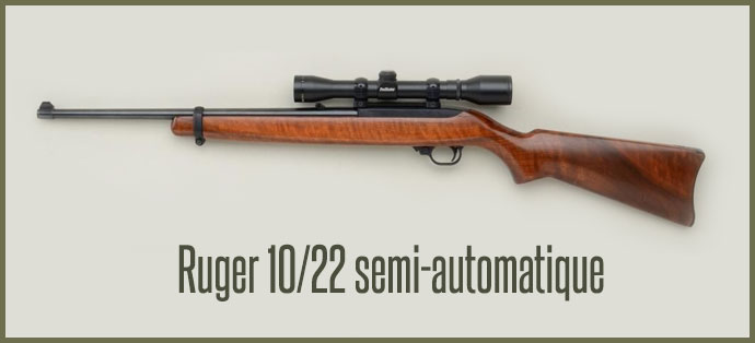 Carabine Ruger 10 12 semi automatique
