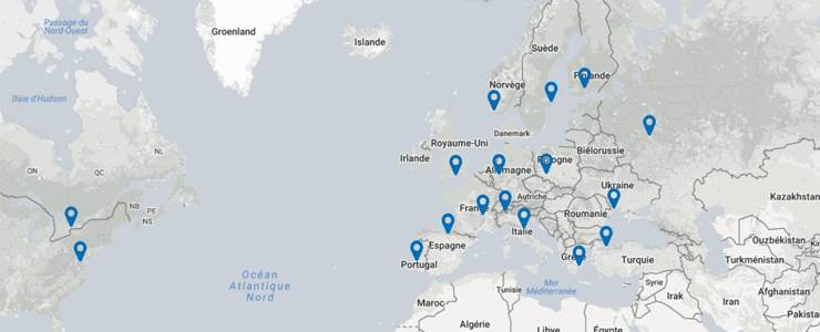 Distributeurs Stoeger en Europe